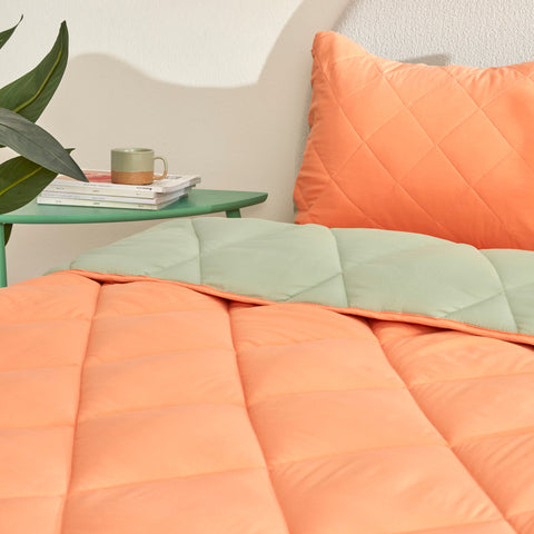 Karaca Home Smart Comfort Orange Lit Simple Ensemble de Couchage