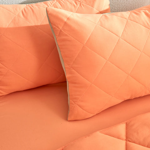 Karaca Home Smart Comfort Orange Lit Simple Ensemble de Couchage