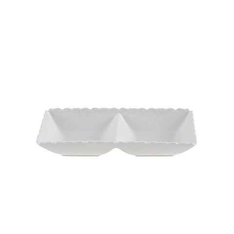 Coupelle Karaca Ivy à 2 emplacements pour gâteaux apéritifs, 19 cm