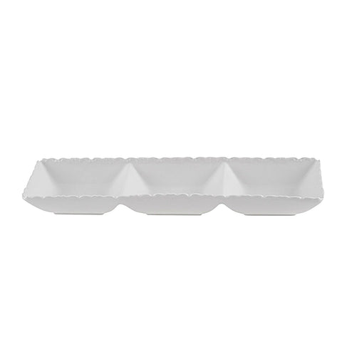 Coupelle Karaca Ivy à 3 emplacements pour gâteaux apéritifs, 30 cm