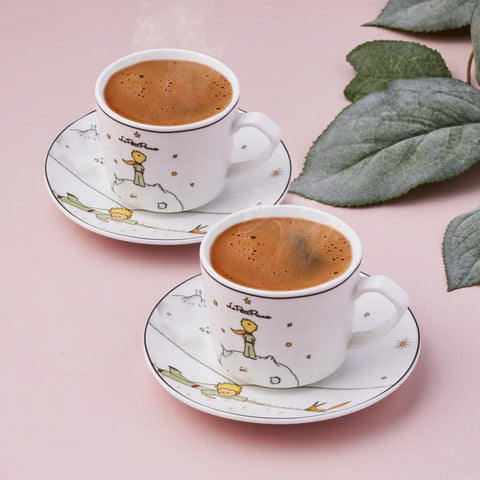 Coffret de tasses à expresso/moka Karaca Little Prince pour 2 personnes, 4 pièces