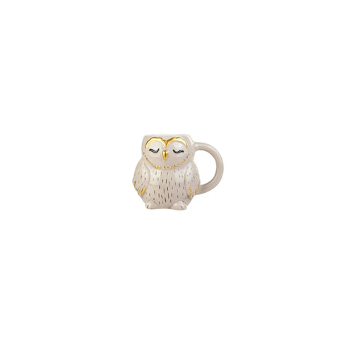 KARACA ANIMAL OWL MUG, MULTICOLOR