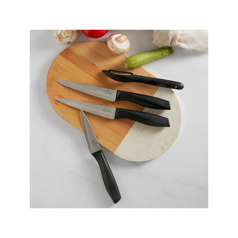 Ensemble de couteaux Karaca Peel, 4 pièces, noir