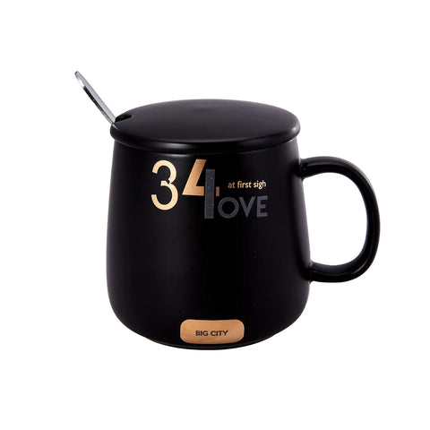 KARACA LOVE SİYAH KÇK KHVE MUG, RENKSİZ