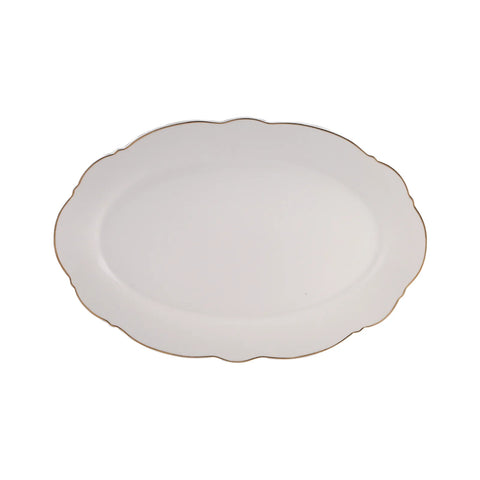 Plat ovales Karaca Romantic, blanc, 30,5 cm