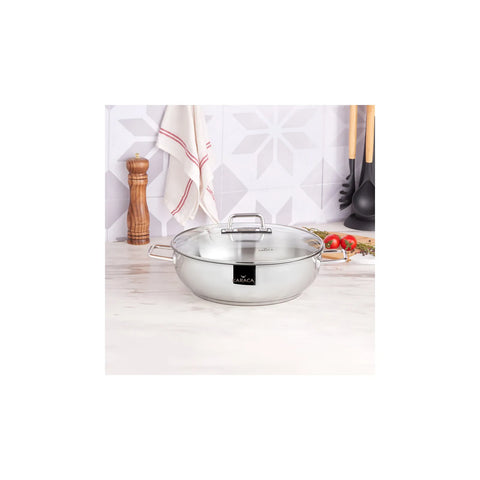 Sauteuse Karaca Galaxy en acier spécial aubergines, 30 cm, 6 L