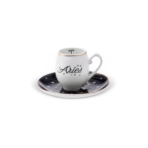 Tasse à café Karaca signe du zodiaque Verseau, 90 ml