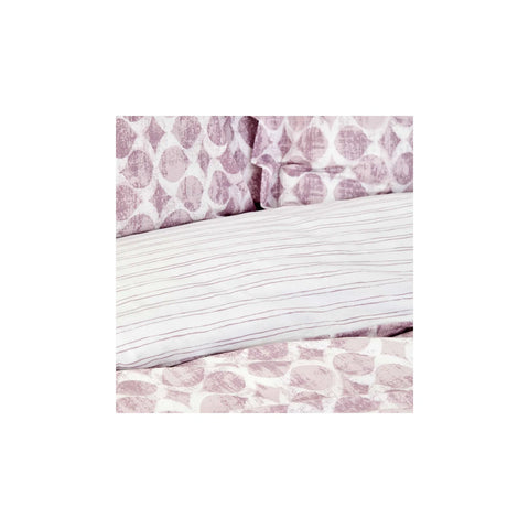 Parure de lit Karaca Home Amanda avec housse de couette pour lit double/2 personnes, couleur prune