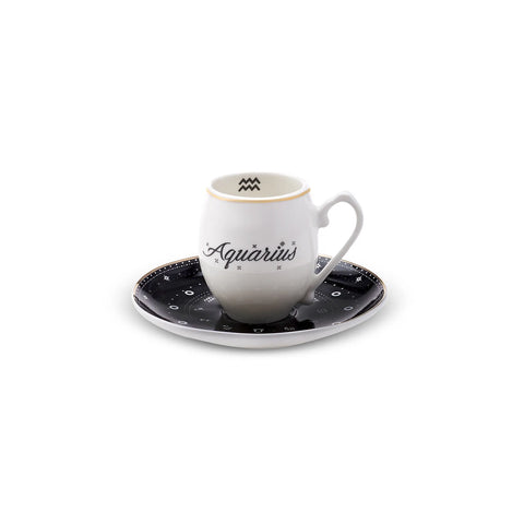 Tasse à café Karaca signe du zodiaque Verseau, 90 ml