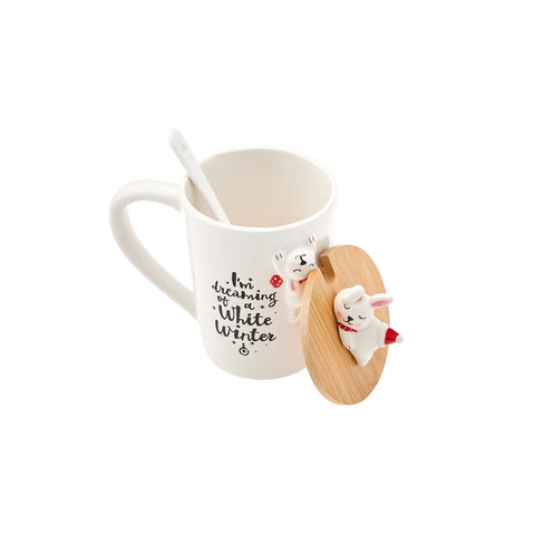 Mug Karaca New Year Rabbit avec cuillère Np22