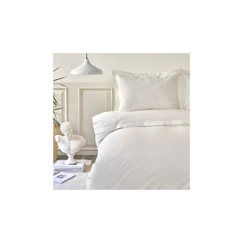 Parure de lit Karaca Home Col Livia avec housse de couette pour lit double, blanc