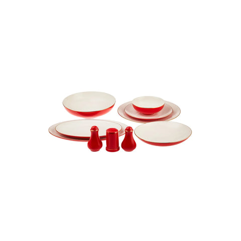 Service de table Karaca New Noble pour 12 personnes, 58 pièces, rouge