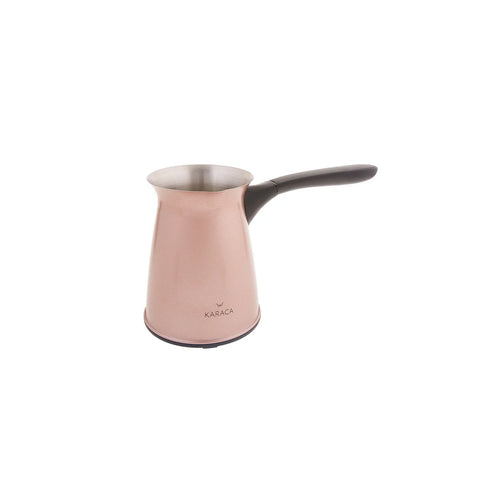 Cafetière électrique pour café turc Karaca en acier, couleur or rose