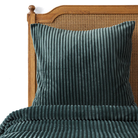 Parure de lit Karaca Home Joena certifiée Oeko-Tex avec couvre-lit doux pour lit double, vert