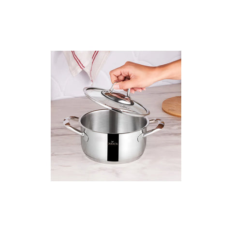 Batterie de cuisine Karaca Bianca en acier 18 cm