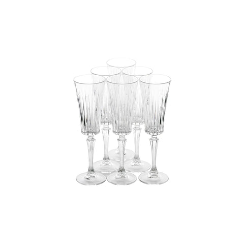 Verre à champagne Rcr Timeless 6 pièces, 210 ml