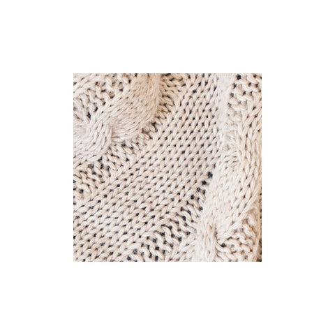 Couverture Karaca Home Pompom tricotée, beige