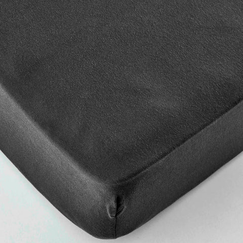 Drap-housse Karaca Home Jersey 140x200 cm + 30 cm, anthracite, certifié Öko-Tex