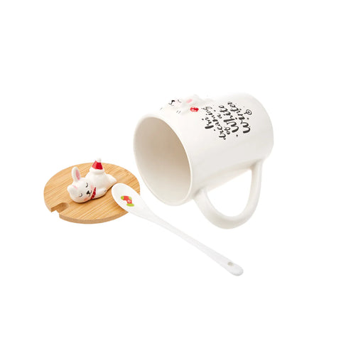 Mug Karaca New Year Rabbit avec cuillère Np22