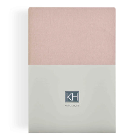 Draps-housse Karaca Home Jersey couleur saumon, 120x200 cm + 30 cm, certifié Oeko-Tex