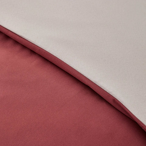 Parure de lit Karaca Home avec housse de couette pour lit double, rouge bordeaux et beige