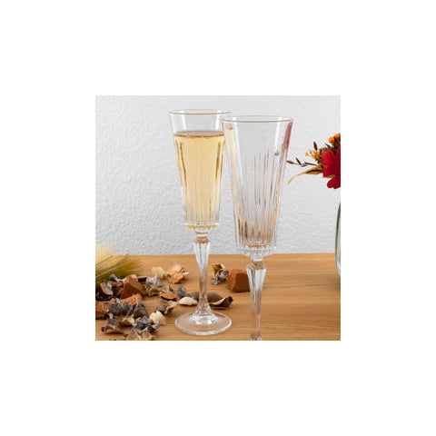 Verre à champagne Rcr Timeless 6 pièces, 210 ml