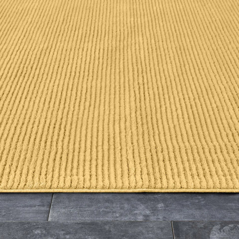 Tapis Kaşmir Halı 7/24 Four Seasons couleur jaune mûre, 80x150 cm