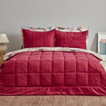 Karaca Home Lydia Set Confort Stripe Double Bordeaux