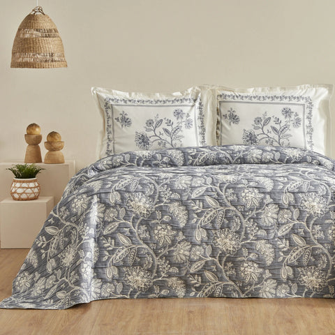 Set de couverture de lit Karaca Home Clay Taille Double Indigo