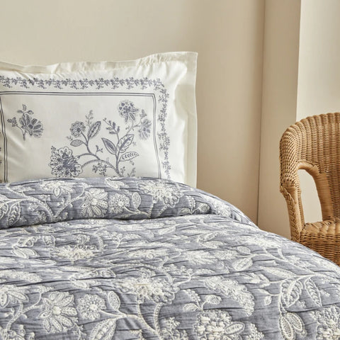 Set de couverture de lit Karaca Home Clay Taille Double Indigo