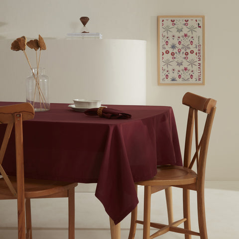 Karaca Home Belle Nappe Antitache Bordeaux