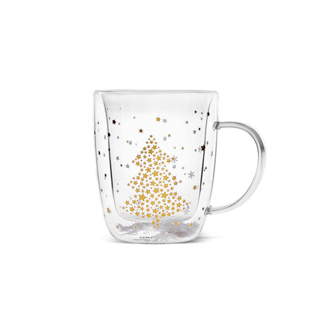 Karaca New Year Tasse Étoile Cannelle Pia 350 ml