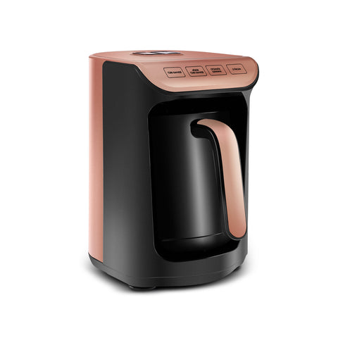 Machine à café turc Karaca Hatır avec fonction torréfaction, couleur rosegold