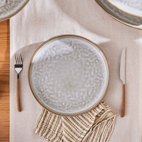 Plat de Service Karaca Rixton, Réactif 27 cm, Beige