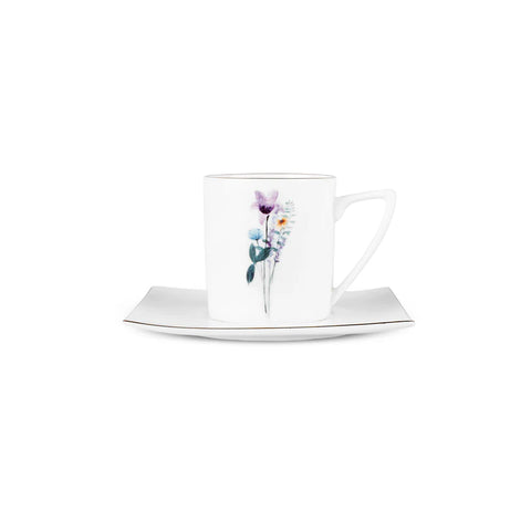 Karaca Valencia Set de tasses à thé pour 6 personnes, 190 ml