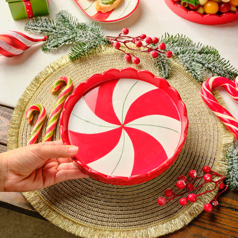 Karaca Candy Stripe Assiette à gâteau 20,5 Cm