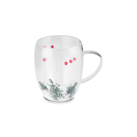 Karaca New Year 25 Snow Tasse avec anse, 340 ml