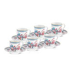 Set de Tasses à Café Karaca Hatay Pour 6 Personnes, 80 ml