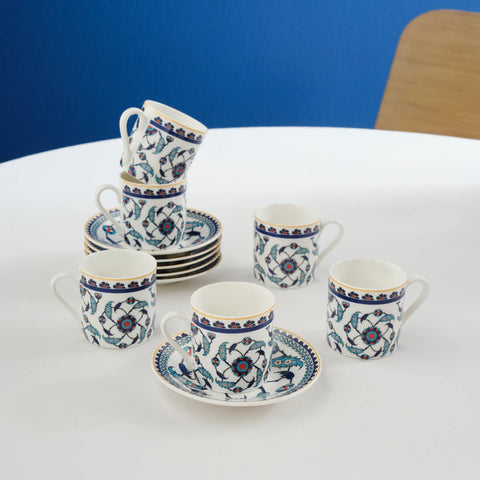 Set de Tasses à Café Karaca Rumi Pour 6 Personnes, 80 ml