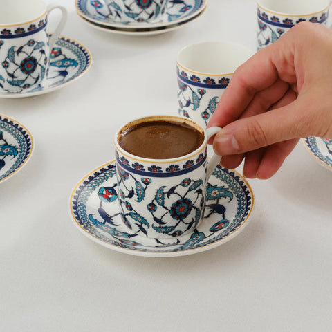 Set de Tasses à Café Karaca Rumi Pour 6 Personnes, 80 ml