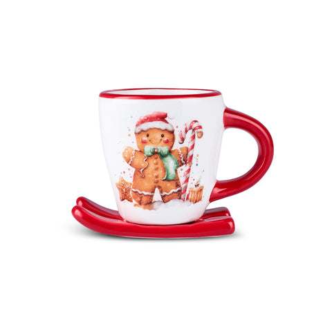 Karaca New Year Tasse Bonhomme de Pain d'Épice 25