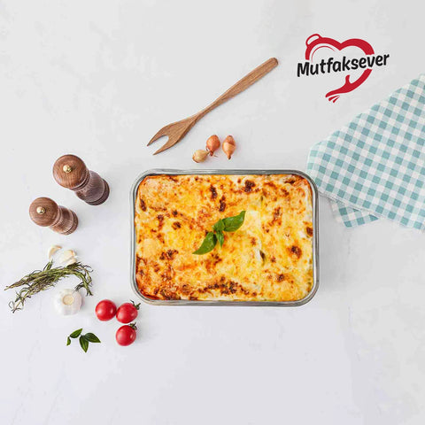 Karaca Love of Kitchen Pot de Lasagne en Acier , 30x21 cm