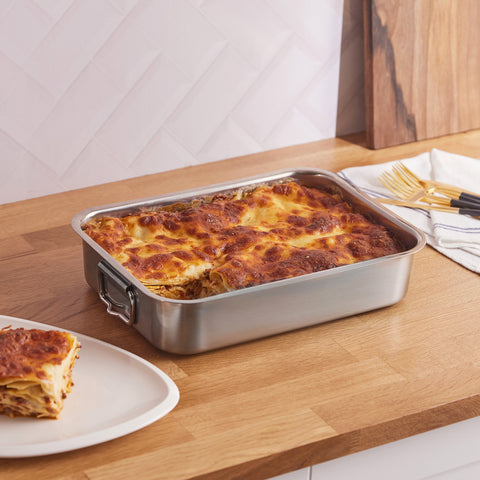 Karaca Love of Kitchen Pot de Lasagne en Acier , 30x21 cm