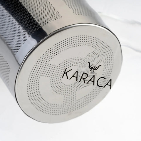 Théière Karaca en verre borosilicate et acier inoxydable, 800 ml