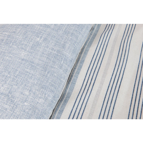 Parure de lit Karaca Home Aspen pour lit double, 200x200 cm, bleu, certifié Oeko-Tex