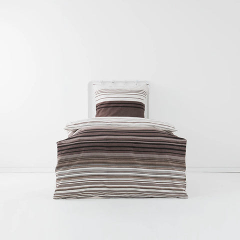 KH ASPEN BLACK & BROWN DUVET COVER SET (