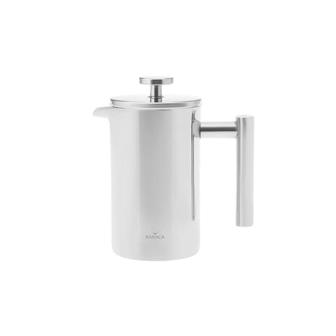 Cafetière à piston Karaca à double paroi en acier inoxydable, 1 000 ml