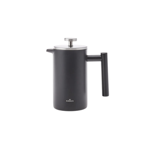 Cafetière à piston Karaca à double paroi, 1 000 ml, noir mat