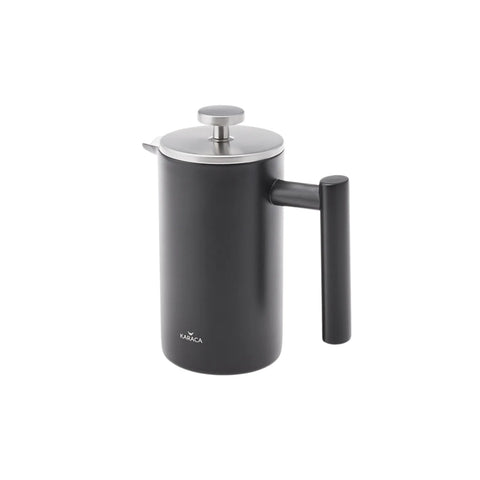 Cafetière à piston Karaca à double paroi, 1 000 ml, noir mat