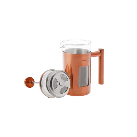 Cafetière à piston Karaca en verre borosilicate et cuivre, 350 ml